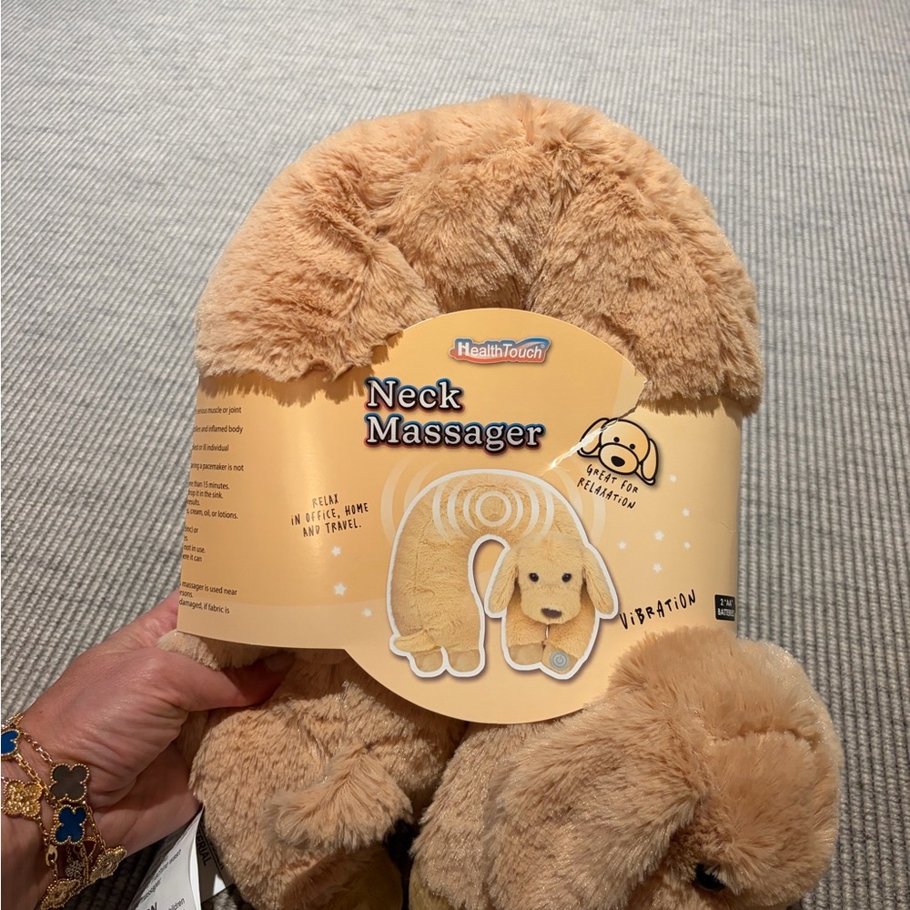 Health Touch Neck Massaging Massager Gift with Relaxing Vibration- Dog